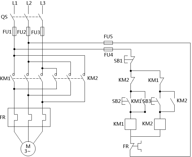 電機正反轉(zhuǎn)控制電路