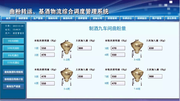 自動(dòng)化調(diào)度系統(tǒng)制酒車間曲粉 自動(dòng)化調(diào)度系統(tǒng)制酒車間曲粉