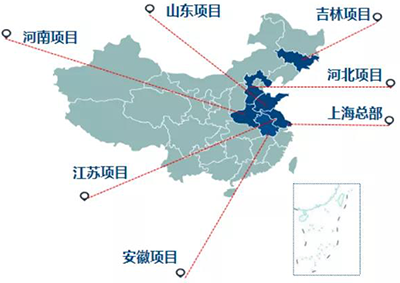 善能生態(tài)目前旗下有10余家全資及控股子公司，分布于全國8個省市